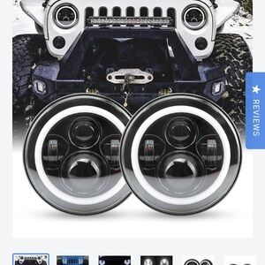 7 inch LED HALO Headlights for Jeep Wrangler